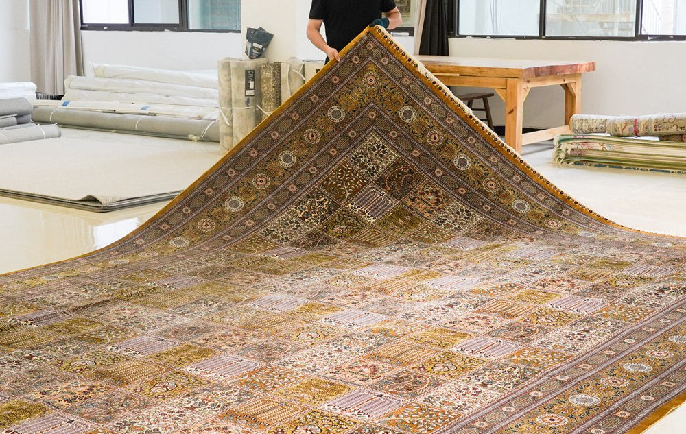 Four Season Silk Floral Carpet