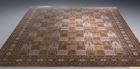 Pure Silk Carpet Handmade Four Season Silk Floral Carpet 10x14ft