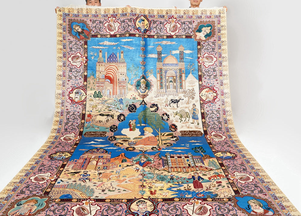 Tapestry Handmade Silk Villa Rug