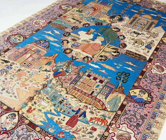 Tapestry Handmade Silk Villa Rug