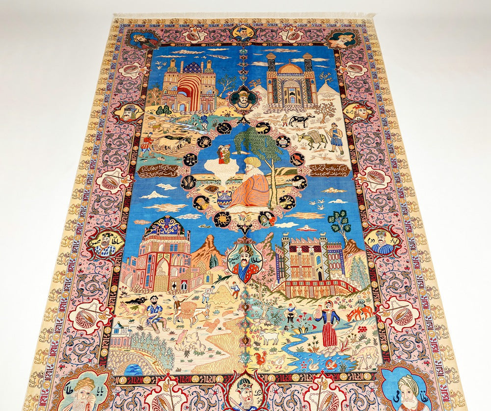 Tapestry Handmade Silk Villa Rug
