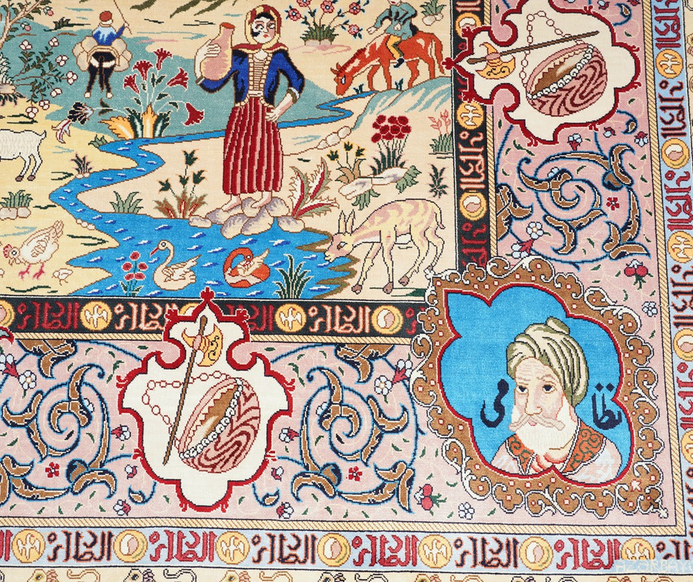 Tapestry Handmade Silk Villa Rug