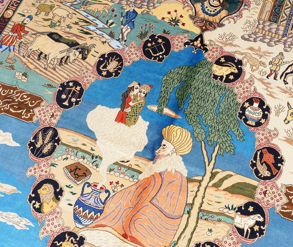 Tapestry Handmade Silk Villa Rug